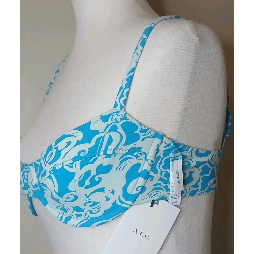 A.L.C. Swimsuit Sz M Bikini Underwire Adjustable High-waisted NWT $330 - Picture 6 of 16